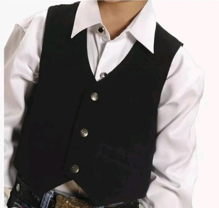 Youth Roper suede western vest - Image 1 of 4