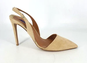 Ralph Lauren Gamuza Slingback Tacones Punta Arena Reino Unido 6,5 Eur 40B PVP £352 CR58 - Imagen 1 de 13