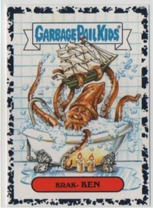 Garbage Pail Kids Oh, The Horror-ible! Krak-Ken Kraken Bruised Black SP RARE - Picture 1 of 2