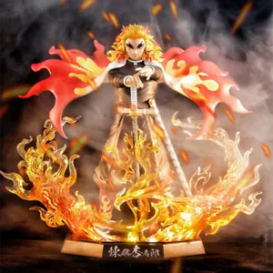 Demon Slayer Rengoku Kyoujurou Anime Figur PVC Modell Spielzeug 20 cm Neu im Karton - Bild 1 von 5