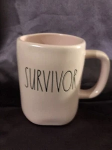 Rae Dunn Survivor Mug Pink Breast Cancer Awareness Mug Cup - Picture 1 of 6