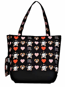 Betty Boop Stars & Hearts Tote Bag - Picture 1 of 1