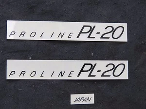 PEGATINAS REDLINE AÑOS 80 CALCOMANÍAS PL-20 PROLINE NEGRAS BMX CRUISER VINTAGE NOS - Imagen 1 de 1