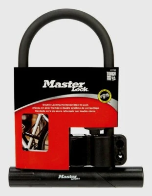 Master Lock 8" x 6-1/8" Steel Double Locking U-Lock Key Lock Pry Resistance8170D - Image 1 of 2