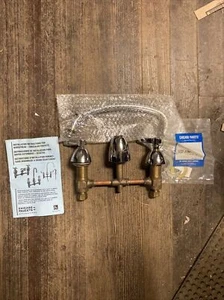 Chicago Faucets 201-ACP Deck-mount Kitchen Faucet L-Type Swing Spout 1J3747-F101 - Picture 1 of 3