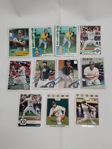 Lot Of 11 Oakland Athletics Collectible Topps 1989-2021 Trading Cards Very Good - Picture 1 of 13