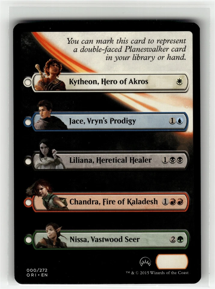 CHECKLIST CARD - MAGIC ORIGINS (PLANESWALKER) Magic Origins #0 ORI(NM)(MTG) - Image 1 of 1