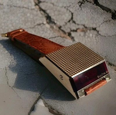 Orologio Watch Bulova Computron Led Vintage,Bulova Watch  4 Digit. - Immagine 1 di 4