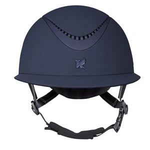 Shires Karben Aria Ellipse Reithut - schwarz/marine - matte Oberfläche - 52-54 cm - Bild 1 von 18