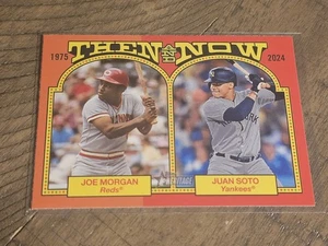 2024 Topps Heritage Joe Morgan/Juan Soto Then And Now Insert Nmmt - Picture 1 of 3