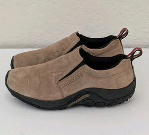 MERRELL Jungle Moc Classic Taupe WMNs 7.5 Suede Leather Slip On Casual Moc Shoes - Picture 1 of 11