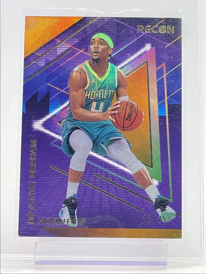 DEVONTE GRAHAM 2020-21 RECON BASKETBALL ORANGE HOLO FOTL HORNETS /25 Q1318 - Image 1 of 2