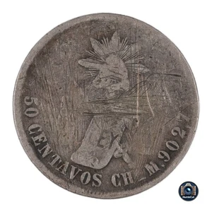 Mexico - 50 Centavos - 1886 CHa M - Chihuahua Mint - Picture 1 of 4