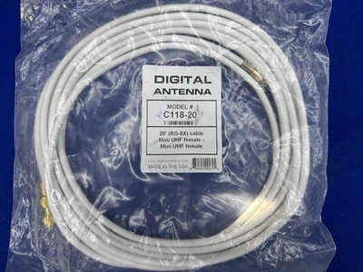 Digital Antenna 20’ RG-8X Extension Cable for 500 Series VHF/AIS Antennas - Image 1 of 2