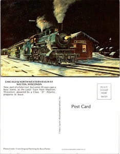 Postcard Chicago ~ North Western Railway Wisconsin Train Scene - Picture 1 of 1