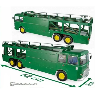 BARTOLETTI 306/2 DAVID PIPER RACING 1970 GREEN 1:18 Norev Camion Modellino Nuovo - Immagine 1 di 4