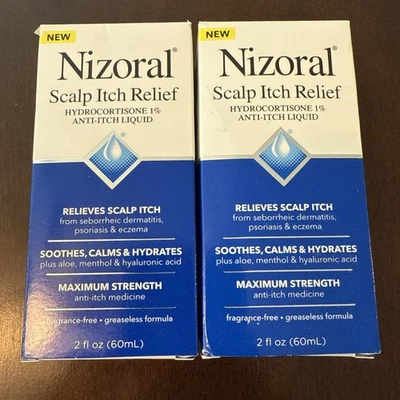 Nizoral Scalp Itch Relief Anti-Itch Liquid Soothes Calms & Hydrates 2oz (2-Pack) - Image 1 of 4