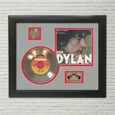 Bob Dylan "Heart O Mine" Framed 45 Picture Sleeve Record Display. "M4" - Image 1 of 3