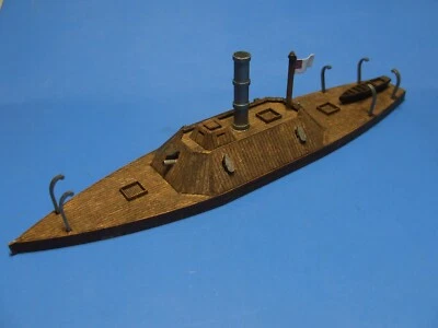 IMPERIAL-MODELLBAU NEU- Konföderiertes Panzerschiff Albermarle, Maßstab - 6mm(1:285/300) - Lasercut
