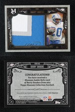 2015 Topps Museum Collection Relics Gold /25 Barry Sanders Jumbo Patch HOF