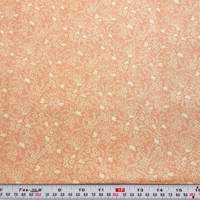 Urban Indigo Joanna Figueroa for Moda Floral on Pinkish Cotton Remnant 17" x 44" - Image 1 of 2