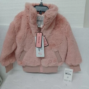 Giacca bomber Urban Republic rosa rosetta pelliccia sintetica taglia 18 mesi nuova con etichetta super carina - Foto 1 di 10