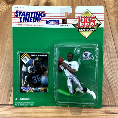 DEADSTOCK Starting Lineup 1995 Terry McDaniel Oakland Raiders Action Figure Cover