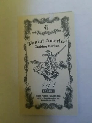 2014 Panini Golden Age Mini Black #'d 1/1 #79 Geese Ausbie - Image 1 of 2
