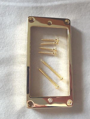 Guitarra Eléctrica TALL METAL HUMBUCKER PICKUP RING SURROUND MIGHTY MITE GOLD 4 Foto 1 de 4