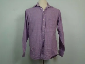 Mine Men’s Houndstooth Pattern Long Sleeve Button Up Shirt Size M 15 – 15.5 - Picture 1 of 5