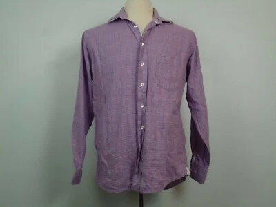 Mine Men’s Houndstooth Pattern Long Sleeve Button Up Shirt Size M 15 – 15.5 - Image 1 of 4