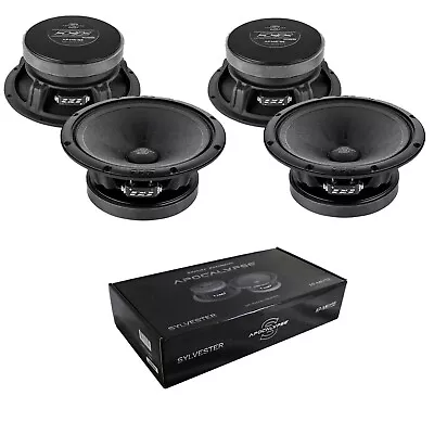 2 Pair Deaf Bonce Apocalypse 6.5" Midrange Car Speakers 1040 Watt 4 Ohm AP-M61SE - Image 1 of 4