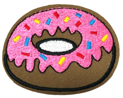 Patch Sew On Iron On Embroidered Clothing Hats Jackets Coat Doughnut Food A391 - Image 1 of 3