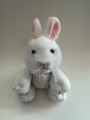 Adorable Peluche Webkinz Conejito Blanco De Colección Sin Etiqueta/Código, Peluche Ganz (9 pulgadas) Foto 1 de 3