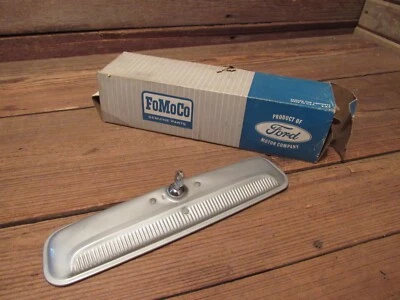 ESPEJO RETROVISOR INTERIOR PLATEADO FORD FoMoCo vintage como nuevo! Foto 1 de 4