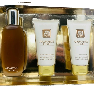 Подарочный набор Clinique Aromatics Elixir Riches Parfum, Body Wash, Body Smoother *ПРОВЕРЬТЕ - Изображение 1 из 4