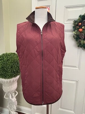 Chaleco acolchado Magaschoni para mujer cremallera completa talla M Foto 1 de 4