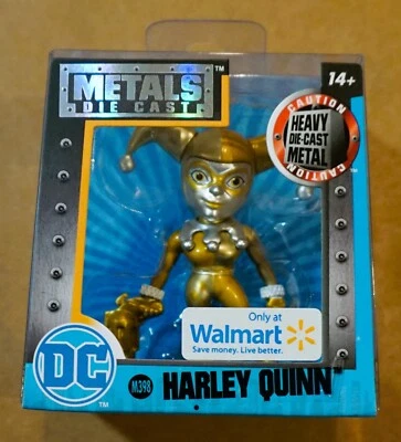 Harley Quinn (oro y plata) Jada Metals Die Cast 2,5" Walmart Excl Foto 1 de 2