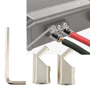 Adaptador de medidor reductor de entrada de 45 grados universal para cable de audio de coche 1/0 2 piezas - Imagen 1 de 7
