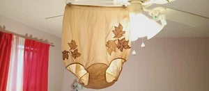 VAN RAALTE MYTH VINTAGE NYLON PANTY sz 6 TAUPE EMB BROWN LEAVES LNG #VRB08 - Picture 1 of 23