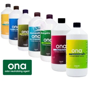 ONA Liquid Litre Refill, Odour Neutralising Agent Remove Odor Smells ALL SCENTS  - Picture 1 of 9