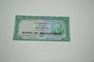 100 Escudos from Mozambique 1961 bank note - Imagen 1 de 2