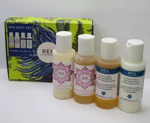 REN BODY WASHES & BODY LOTIONS MINI BODY SET 4 x 1.7 OZ BOXED - Picture 1 of 3
