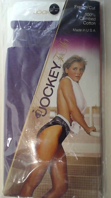 New Vtg 1984 Jockey For Her Purple French Cut Brief sz 6 100% Combed Cotton 1507 - Image 1 of 4
