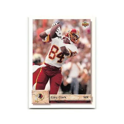 Gary Clark 1992 Upper Deck #316 Washington Redskins Football Card NM - Image 1 of 3