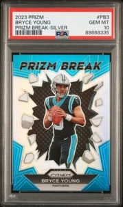 2023 Panini Silver Prizm Break #PB3 Bryce Young RC Rookie PSA 10 GEM MINT - Bild 1 von 3