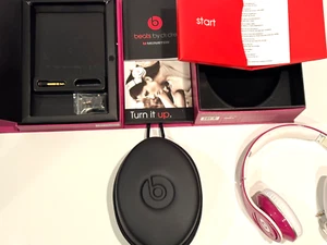 Beats by Dr. Dre Studio Wired Monster Over the Ear Headphones Pink Box and Case - Picture 1 of 10