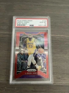 2019 Panini Prizm Lebron James PSA Gem Mint 10 Red Ruby Wave - Picture 1 of 2