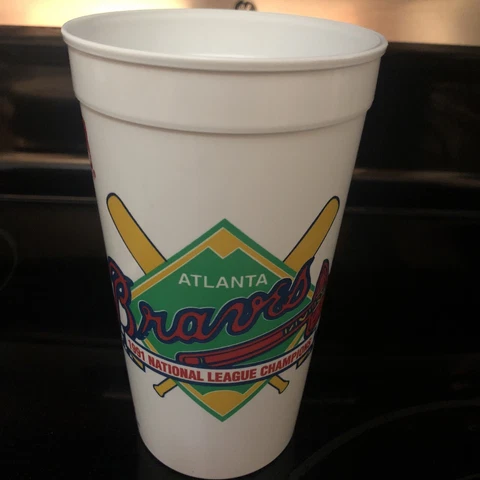 Vintage Atlanta Braves Tumbler 1991 NLC Great Shape Cover
