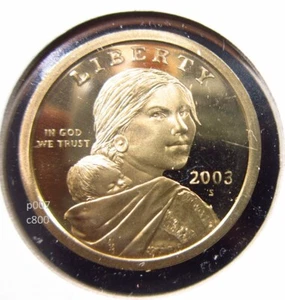 USA $1 2003 S Proof Sacagawea Dollar Shoshone native American US Coin h6732 - Picture 1 of 2